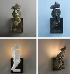Silence Gesture Sculptural Wall Light