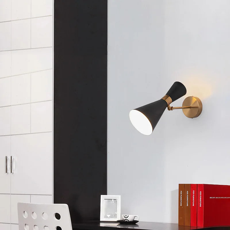 Nordic Double-Cone Wall Lamp
