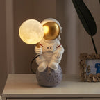 Astronaut Table Lamp – Unique Cosmic Design with Warm Glow for Bedroom or Desk Decor, Durable Resin and PVC Construction 4