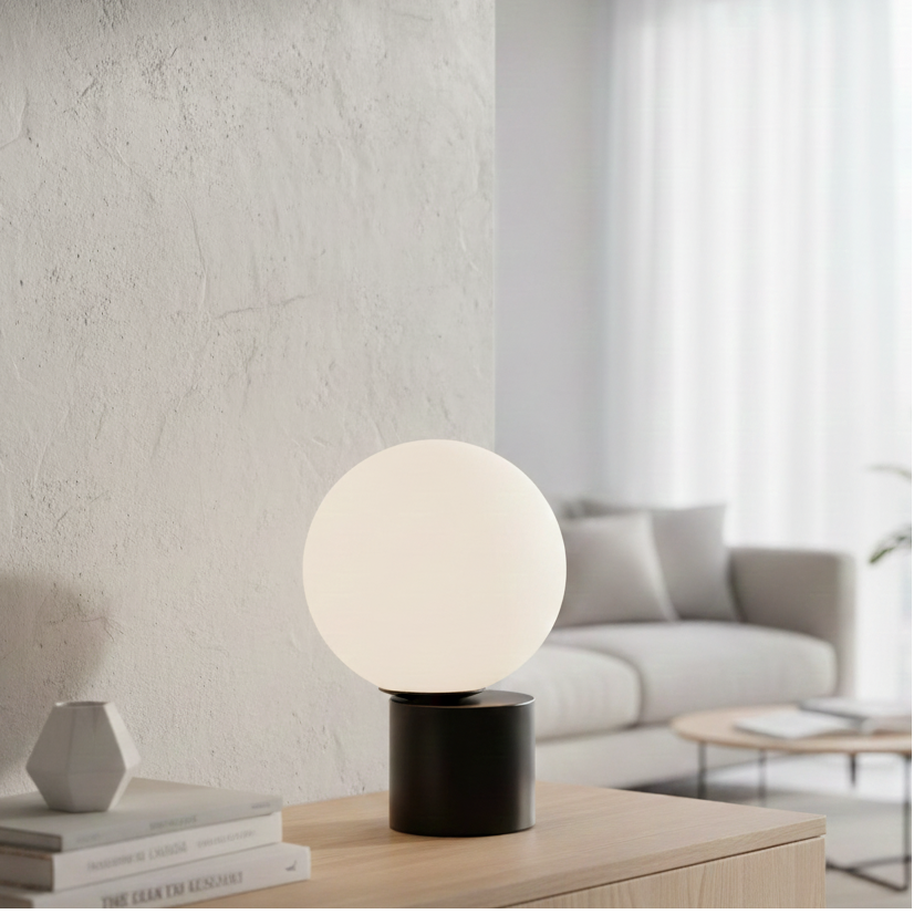 Glass Ball Table Lamp