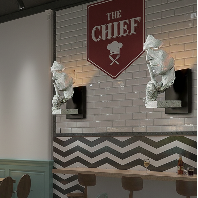 Silence Gesture Sculptural Wall Light