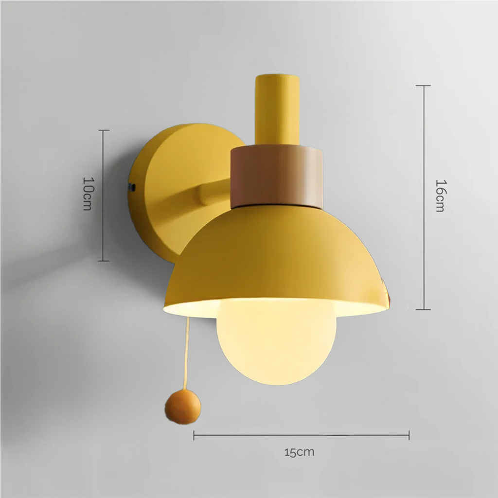 Modern Macaron Wall Light With Switch Wall Sconce