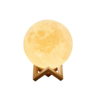 Lunar Orb Moon Lamp with Adjustable Brightness – Elegant Home Decor in Warm White, 8-Inch Diameter, USB Rechargeable 0