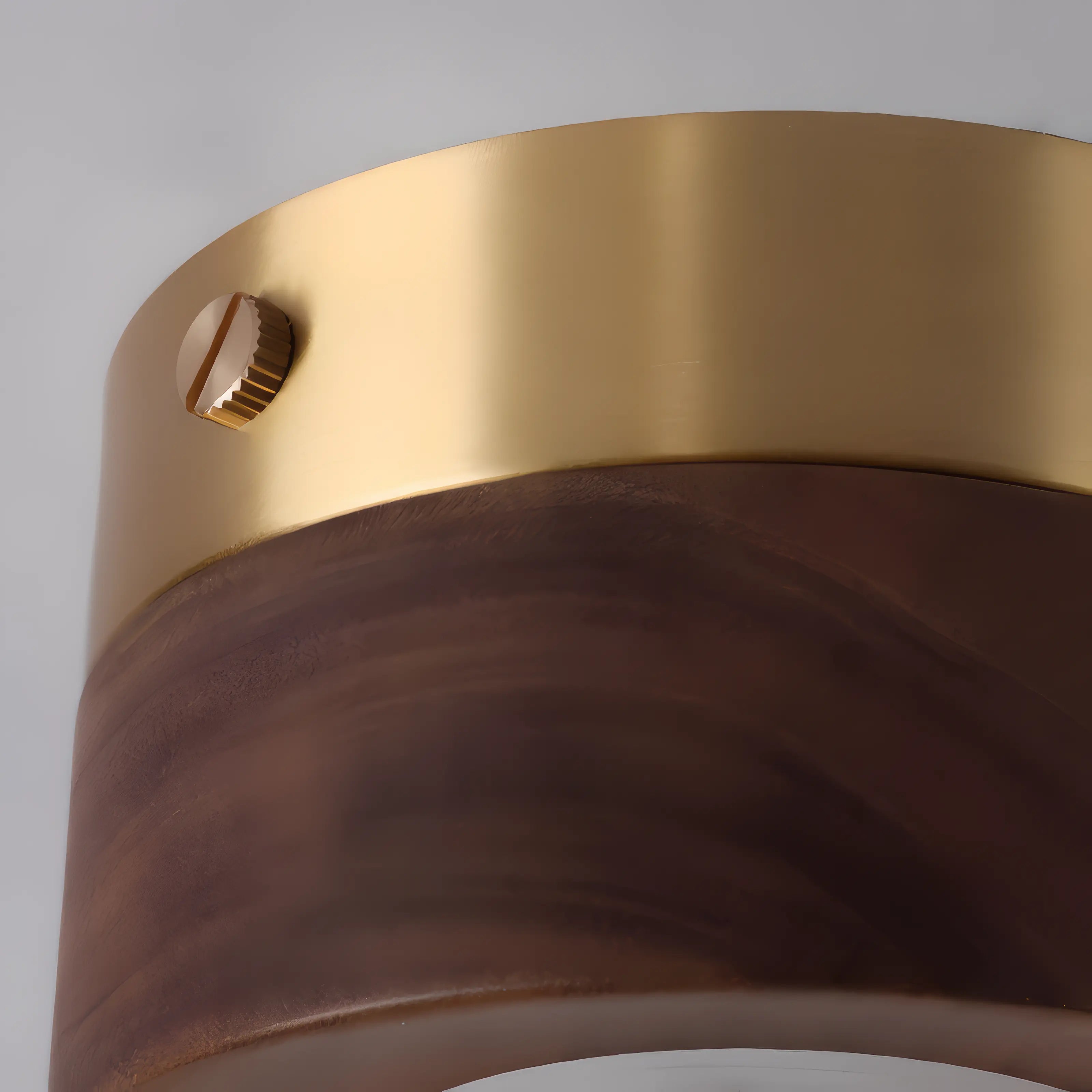 Minimalist Walnut Wooden Flush Mount Ceiling Light Fixture – Dimmable Downlight for Modern Decor 8