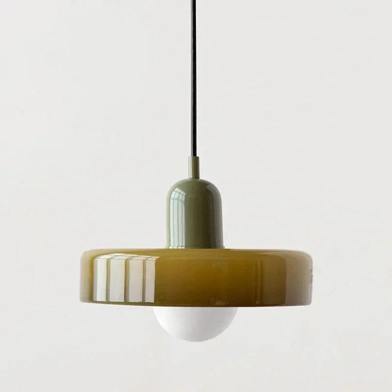 Modern Candy Color Pendant Lamp - Stylish Glass Pendant Lighting for Kitchen and Indoor Spaces with Energy-Efficient LED 15