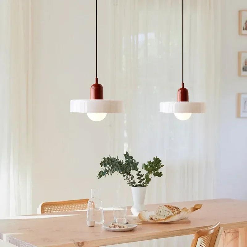 Modern Candy Color Pendant Lamp - Stylish Glass Pendant Lighting for Kitchen and Indoor Spaces with Energy-Efficient LED 5