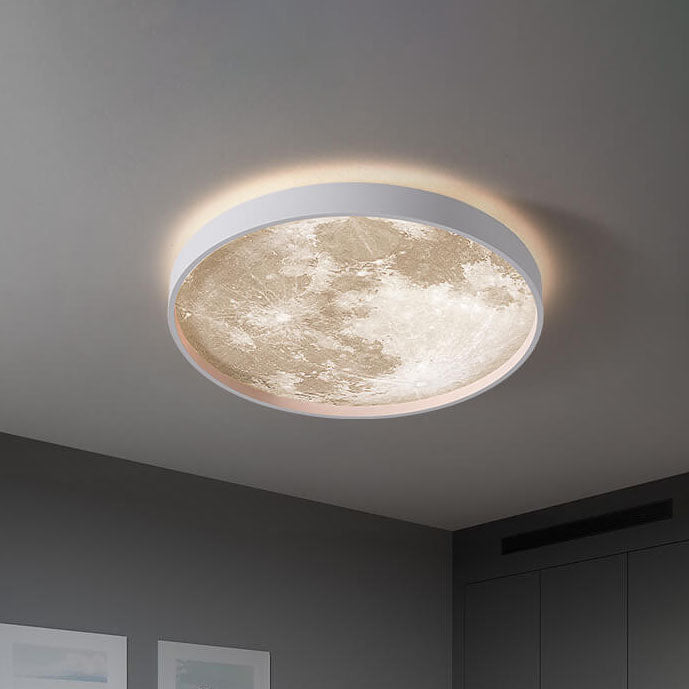 Modern Round LED Flush Mount Ceiling Light with Adjustable Color Temperature – Energy Efficient Fixture for Hallways and Living Rooms 0