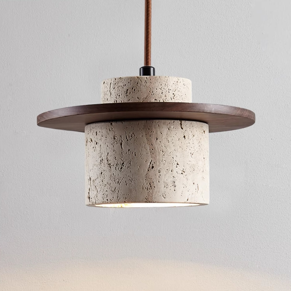 Natural Stone Pendant Light – Retro Matte Finish Hanging Light for Kitchen and Dining Room Decor 3