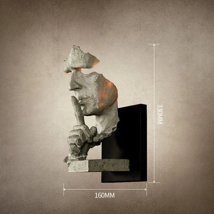 Retro Loft Wall Light – Artistic LED Wall Lamp for Home and Salon Decoration, Durable Resin Sconce for Indoor Use 0