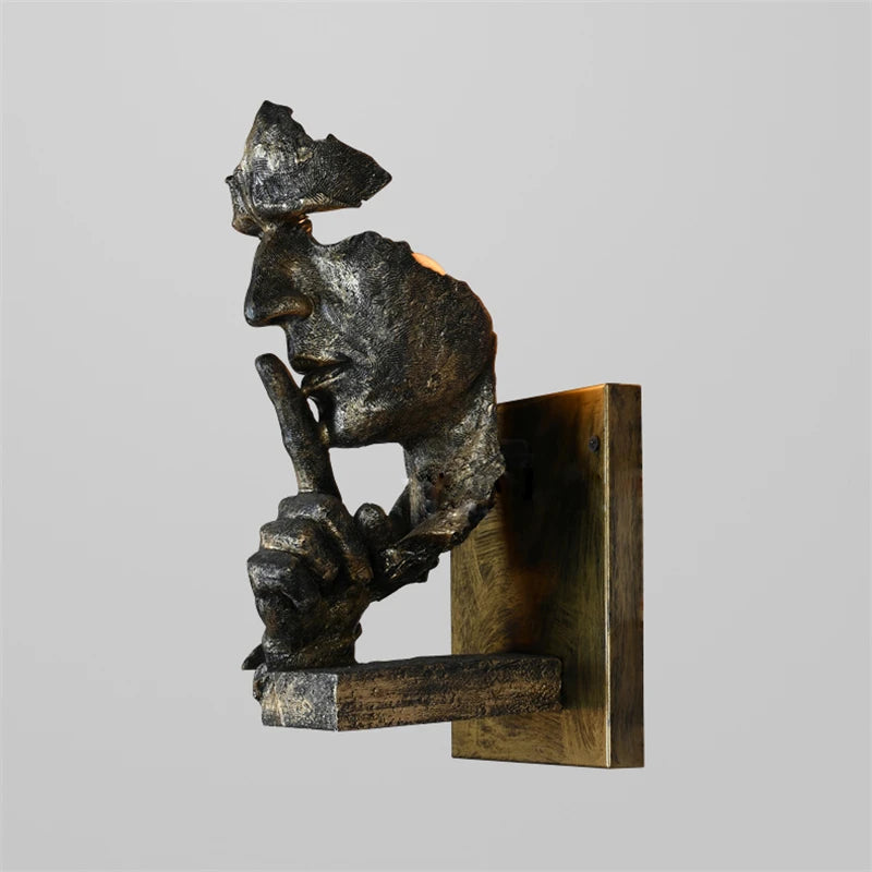 Retro Loft Wall Light – Artistic LED Wall Lamp for Home and Salon Decoration, Durable Resin Sconce for Indoor Use 5