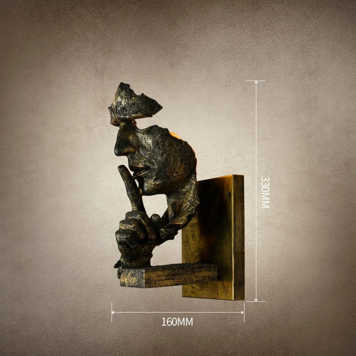 Retro Loft Wall Light – Artistic LED Wall Lamp for Home and Salon Decoration, Durable Resin Sconce for Indoor Use 8