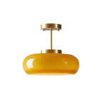 Scandinavian Pendant Light – Minimalist Brass and Glass Design for Kitchen Pendant Lighting 0