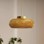 Scandinavian Pendant Light – Minimalist Brass and Glass Design for Kitchen Pendant Lighting 1
